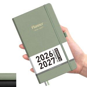 지갑용 AHGXG 포켓 캘린더 2026-2027, 월간 소형 플래너 미니 사이즈 3 9