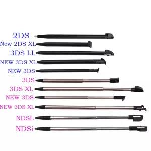 1pcs 금속 텔레스코픽 스타일러스 플라스틱 스타일러스 터치 스크린 펜 2DS 3DS 2DS LL XL 3DS XL NDSL DS