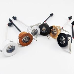 공장등밝기 조절 가능 미니 LED 스포트라이트 천장 10 개 1W 3W 작은 오목한 스포트 라이트 쥬얼리 쇼케이