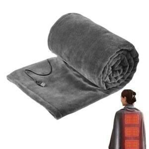 온열 담요 3단계 하이킹용 독일 전기무플담요 사무실 세탁가능 무릎 열선 가열 조절
