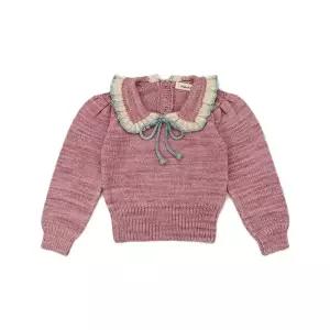 [미샤앤퍼프]키즈 에스텔 드로스트링 니트 앤틱로즈 K1226W25 255