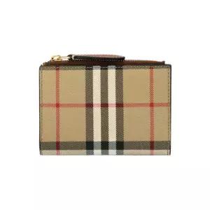 버버리 8109807 A9534 빈티지 체크 바이폴드 지퍼 반지갑