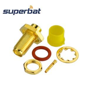 슈퍼뱃 SMA 남성 스트레이트 크림프 어태치먼트 50 옴 케이블 마운트 RF 동축 커넥터 LMR400 RG213