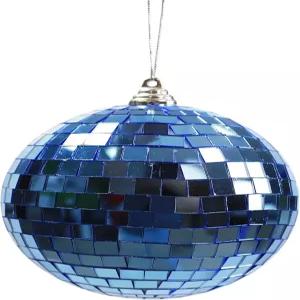 미러 디스코 볼 6인치 멋지고 재미있는 실버 행잉 파티 반사 볼과 링이 있는 빅 무대 웨딩 홀리데이 바