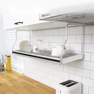 주방 싱크대 접착형 테이블웨어 건조선반