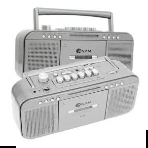 AUX 고기능 라디오 카세트 플레이어 슈퍼베이스 아남A34