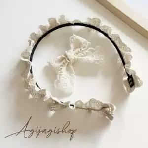 웜무드 단품구매가능공주풍악세사리 머리띠 레이스 집 WF0D41C