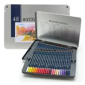 [하프클럽/알티피아]워터칼라 D 48색 문화 수채색연필 수채화색연필