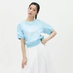 매장정품 PLASTIC ISLAND 플라스틱 아일랜드 플라스틱아일랜드 [C]아플리케 리본자수 티셔츠 (PR2CH366) 90