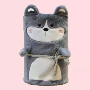 캐릭터 쓰로우 담요 허스키