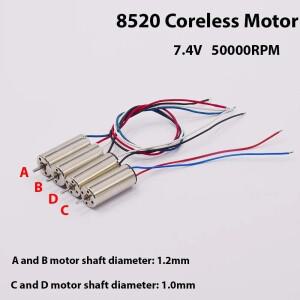 항공기 RC 드론 쿼드콥터용 미니 소형 고속 8620 8520 CW 코어리스 모터 2S DC 7.4V 8.6mm x 20mm 1PC