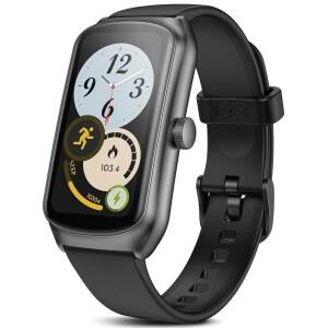 24시간 연중무휴 심박수/SpO2/수면 모니터가 있는 애니루프 AMOLED 피트니스 트래커 시계, IP68 방수 스마트 워치, 스텝 칼로리 카운터 페도미터 수영 건강 활동 및 남성용 워치