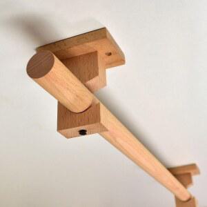 우드 커튼봉 미니멀 나무 감성 고정 인테리어 블라인드 범용 우드봉 프레임 비치 스테이