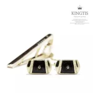 선물용 품위있는 디자인 넥타이핀+커프스버튼 세트 W409090