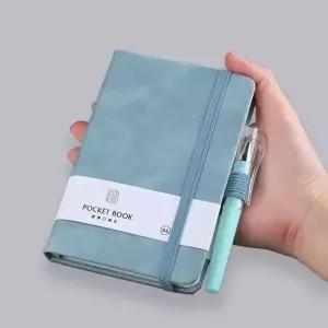 데일리 업무 용 노트 포켓 다이어리 펜 세트 블루