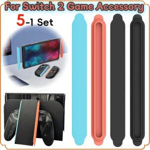 [호환품]2개 먼지 방지 장식 스트립 교체용 포트 측면 플레이트 방진 팩 실리콘 플러그 (스위치 2 게임 액