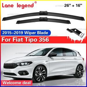 Fiat Tipo 356 2015 - 용 와이퍼 LHD 전면 블레이드 앞 유리 윈드 스크린 클린 윈도우 레인 브러쉬 26 + 16