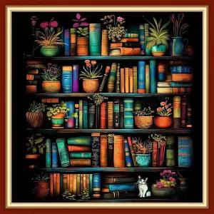 초보자 또는 펀스부트 스탬프 크로스 스티치 키트 자수 스타터 패턴 성인 용 DIY 프린트 바늘 포인트