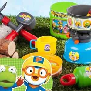 유아 뽀로로 캠핑 요리도구 주방놀이 세트 장난감 아기 어린이 완구 소품 여아