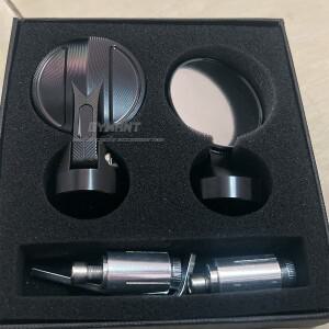 바이크 오토바이 CNC 알루미늄 바 엔드 사이드 백미러 범용 자전거 핸들 7/8 인치 22mm 듀얼