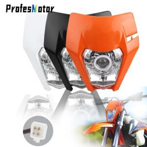 LED 바이크 오토바이 헤드 라이트 Enduro 부품 KTM EXC XCW SX 50 125 200 2018 2022  바퀴 쿨 안전 야간 M