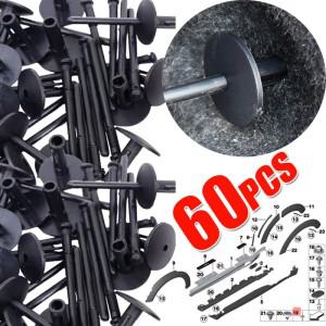 20/40/60X 플라스틱 팝 블라인드 리벳 휠 아치 머드 가드 사이드 스커트 씰 BMW 호환 X1 E84 F48 F49 X3 E8