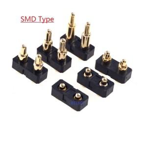 스프링 장착 포고 핀 커넥터 2 개 단일 행 3.0 MM 피치 3 4 5 6 7 8 위치 THT DIP SMD 수 헤더 프로브 PCB