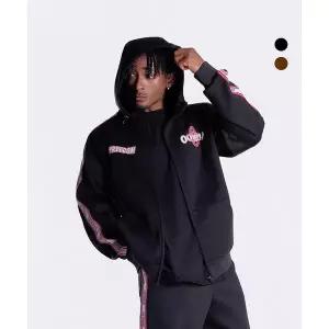 프리덤 FREEDOM 올림피아 레터링 메쉬 엠보 후드자켓 2color OY25WMHZ003 130654