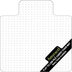 로우 파일 카펫용 아미라셀 클리어 의자 매트 카펫 바닥용 두꺼운 컴퓨터 책상 보호용 이지 글라이드