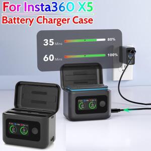 Insta360 호환용 호환용 X5 배터리 충전기 케이스 보조베터리 휴대용 박스 액션 카메라 액세서리