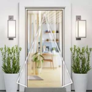 2색 1개 90x210 방문 방풍 비닐 덮개 자석 바람막는 방한 문 비닐 우풍차단 방한 커튼