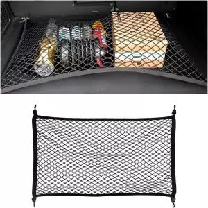 SUV용 ZNDAW 탄성 카고 네트 ABS 후크가 있는 31.5 × 23.6 인치 신축성 메시 트렁크 침대 차량용 조절식