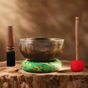 싱잉볼 보름달 노래 그릇 네팔 수제 황동 티베트 불교 명상 대형 사운드 차크라 악기