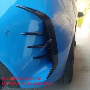 [호환품]BMW 호환 1 시리즈 F40 용 ABS 후면 범퍼 디퓨저 윈드 나이프  바디 키트 스티커 M-PACK & M135i -