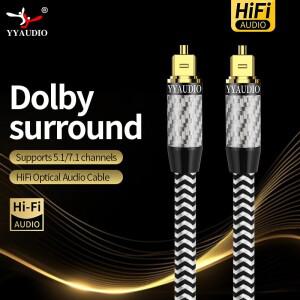HiFi 디지털 광 오디오 케이블 DTS Dolby 5.1 7.1 앰프용 하이엔드 광섬유 Blu-ray Player Xbox