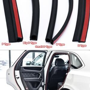 BP Z D 모양 문짝 도장 스트립  고무 소음 차단 방음 강력한 접착 스티커  자동차 액세서리  4m