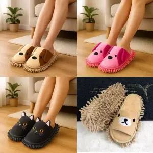 걸레실내화 리부 LYVOO 청소실내화 극세사청소슬리퍼 청소슬리퍼 걸레슬리퍼 거실청소