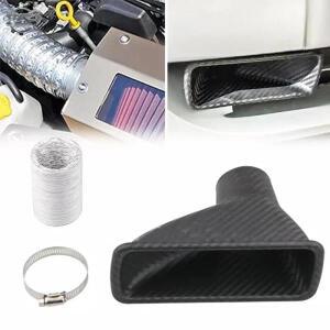 범퍼덕트 자동차 에어 흡기 카본 파이버 패턴 인렛 개조 파이프 키트 범용 덕트 아웃렛