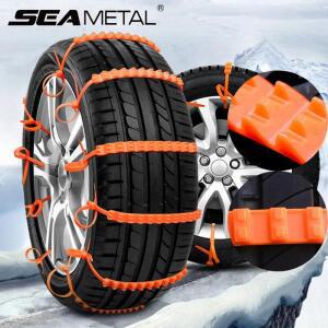 직물 스노우체인 10개입 미끄럼 방지 스노우 체인, 겨울용 자동차 타이어 휠 야외 비상용 2/3 홈
