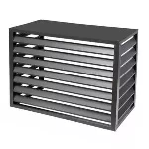 알루미늄 실외기 덮개 차단막 회색 커버 에어컨 그레이 덥개