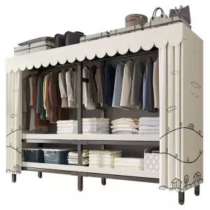 접이식 천 옷장 이사 커버 패브릭 헹거 선반 캠핑 조립식 드레스룸 수납 보