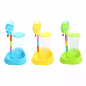 애완견 식수대 높이 조절 스탠드 애견용 식기 컬러 물그릇