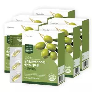 올리브오일 100 엑스트라버진 식물성 캡슐 30캡슐 6박스 총 6개월분