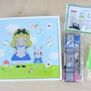 보석 십자수 스탠드 프레임 액자 만들기 장난감 6개 보석십자수재료 유아만들기재료 십자수비즈