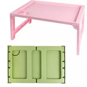 다용도 가벼운 접이식 미니 테이블-색상랜덤 1인용 좌식 밥상 침대 노트북 테이블