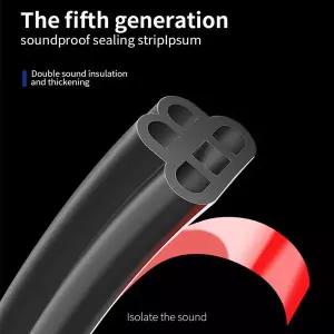 호환 자동차 도어 고무 도장 스트립 이중층 보호대 소음 차단 자동차 앞 유리 트렁크 실러 웨더스트립 10m