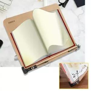 (색상 화이트(소형)-1개)학생 휴대용 독서대 공부 책 거치대 각도조절 받침대 슬림 접이식 북 스탠드