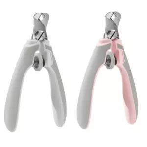 바비온 강아지 발톱깎이 논슬립 러버 핑크 화이트 X2 BNA