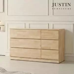 [저스틴퍼니처]포레노 러버우드 원목 3단 서랍장(1200)