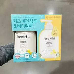 [셀러허브 식품]오가니스트 퓨어마일드 키즈 2in1 샴푸  바디워시 715ml x 2개 56428
